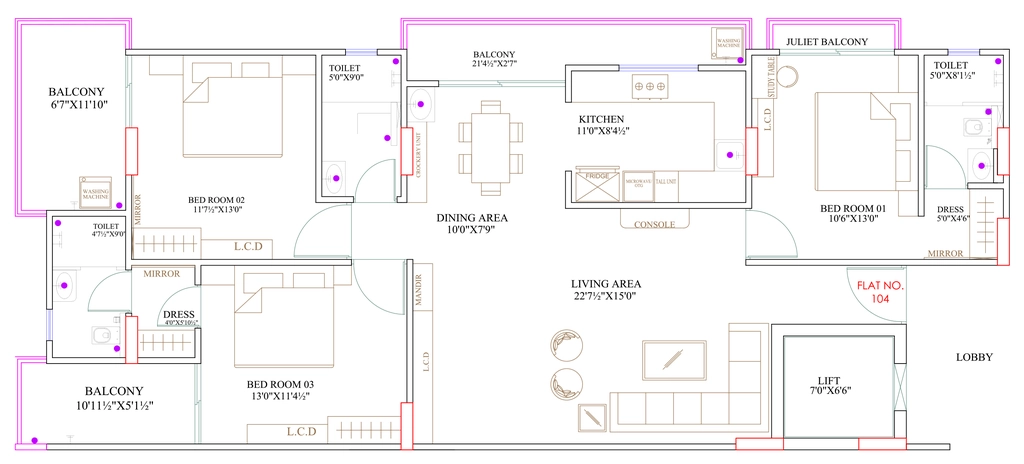 3 BHK Flat in Parth Aangan in Mansarovar, Jaipur - Image 923348
