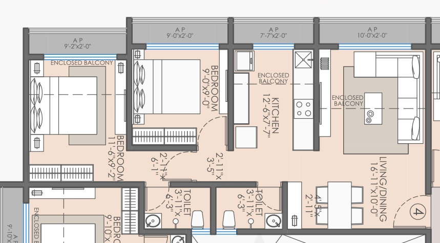 2 BHK Flat in Dharti Sai Leela in Nalasopara East, Palghar - Image 923352
