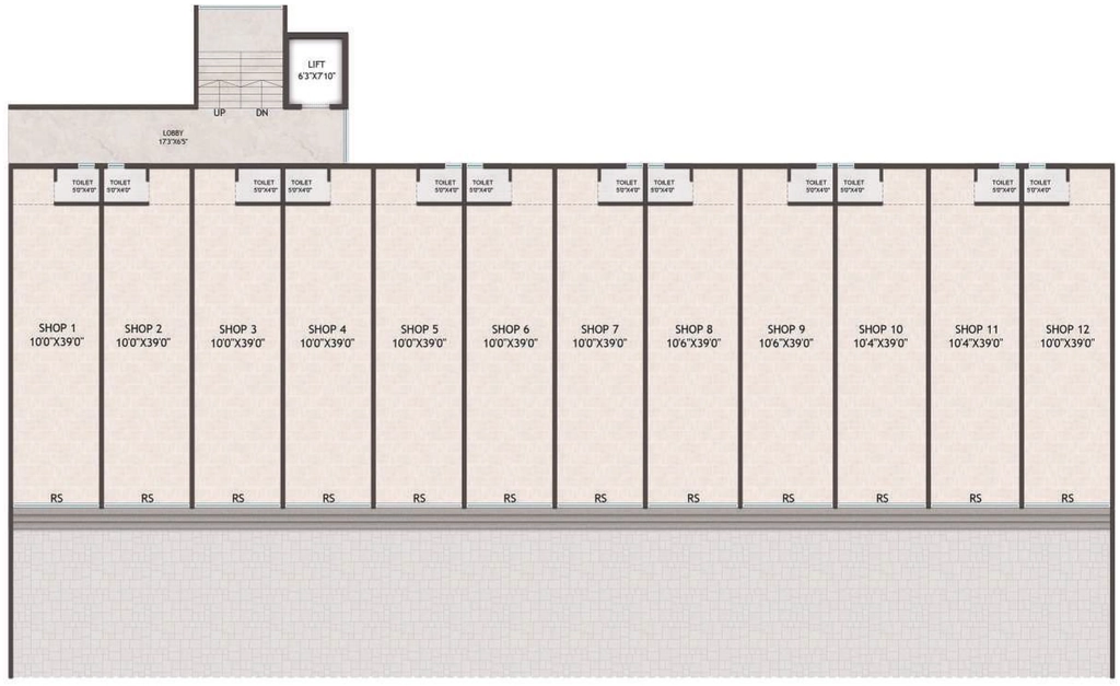 Floor Plan of Commercial Shyam Ananta in Indira Nagar, Nashik - Image 415118