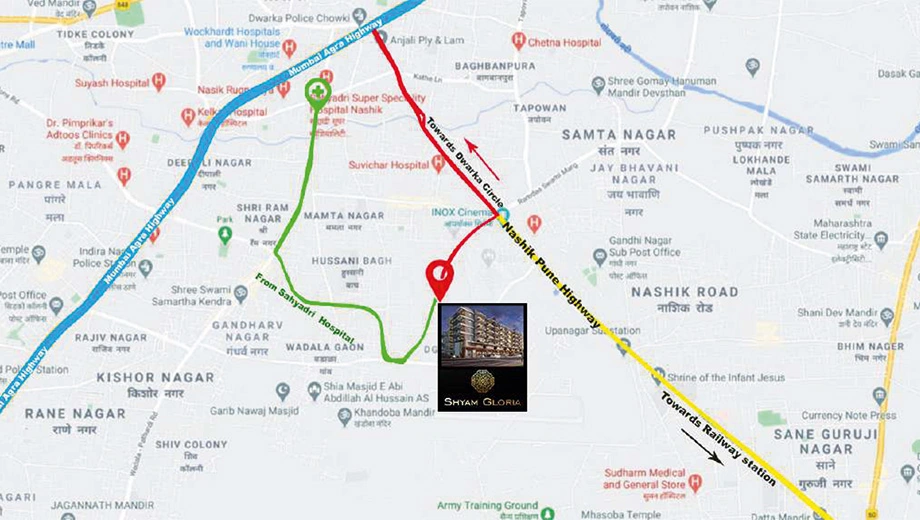 Location of Shyam Gloria - Image 415128