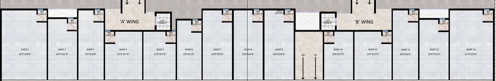 Floor Plan of Commercial Shyam Gloria in Wadala Gaon, Nashik - Image 415134