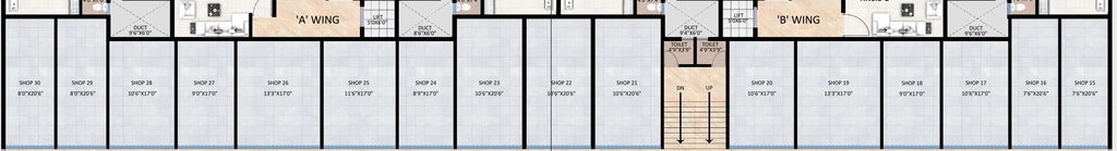 Floor Plan of Commercial Shyam Gloria in Wadala Gaon, Nashik - Image 415135