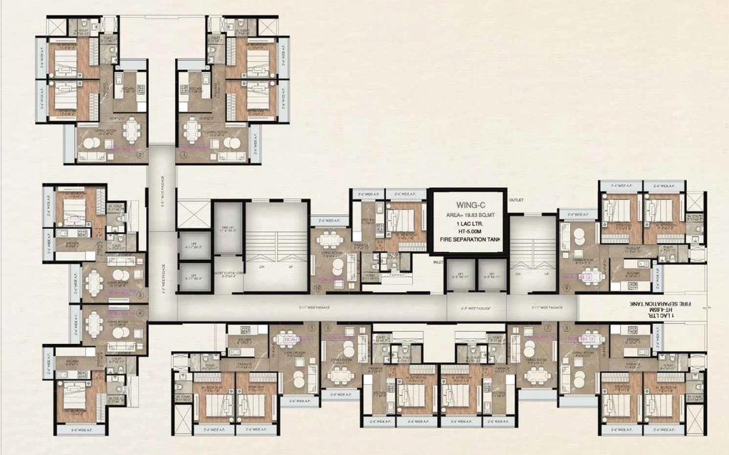 Floor Plan of DGS Sheetal Yash in Naigaon West, Palghar - Image 415479