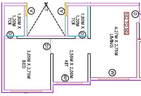 1 BHK Flat in Sai Ashtavinayak Township in Navali, Palghar - Image 923528