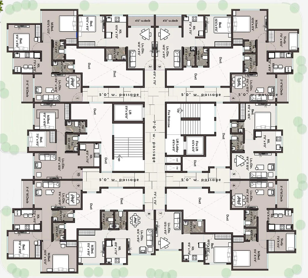 Master Plan of Decent Life Space 2 in Palghar, Palghar - Image 415461