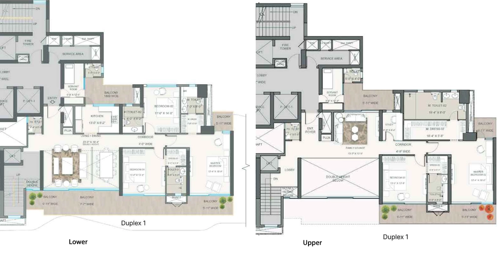 5 BHK Duplex in Navraj The Marq in Sector 20A, Faridabad - Image 923484