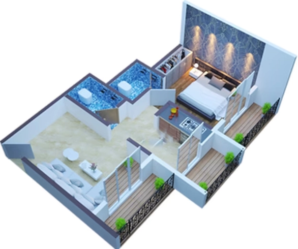 1 BHK Flat in Omkar Vastu Complex in Makane Kapase, Palghar - Image 923510