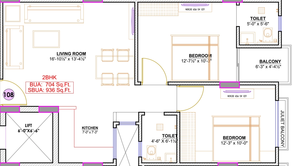 2 BHK Flat in Mahadev Samridhi Ashiyana 4 in Jagatpura, Jaipur - Image 923401