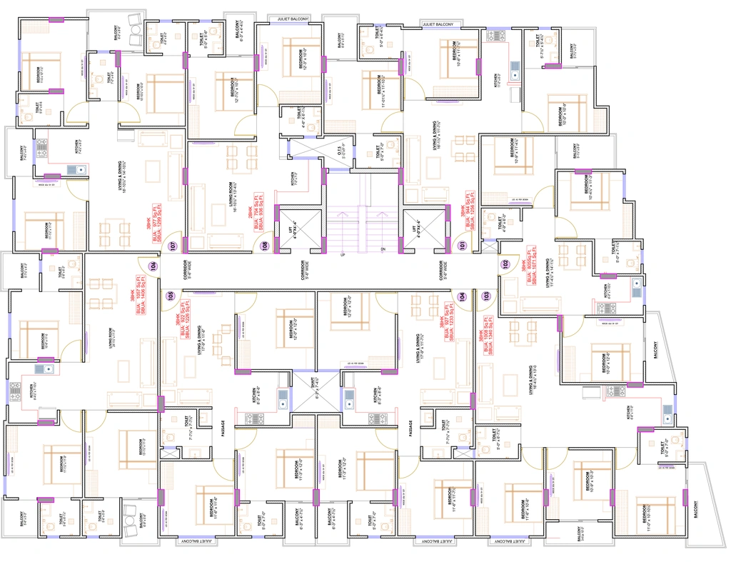 Floor Plan of Mahadev Samridhi Ashiyana 4 in Jagatpura, Jaipur - Image 415240