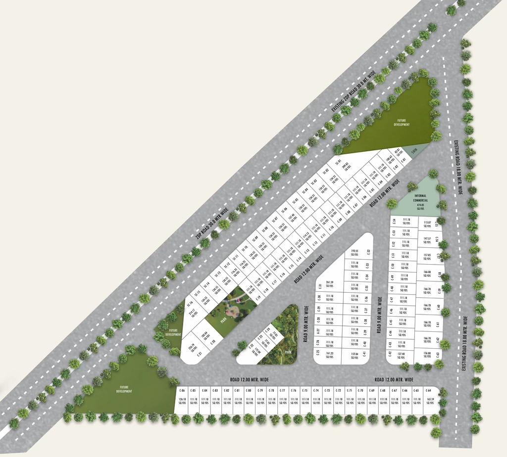 Master Plan of Udai Padam Estate in Shivdaspura, Jaipur - Image 415289