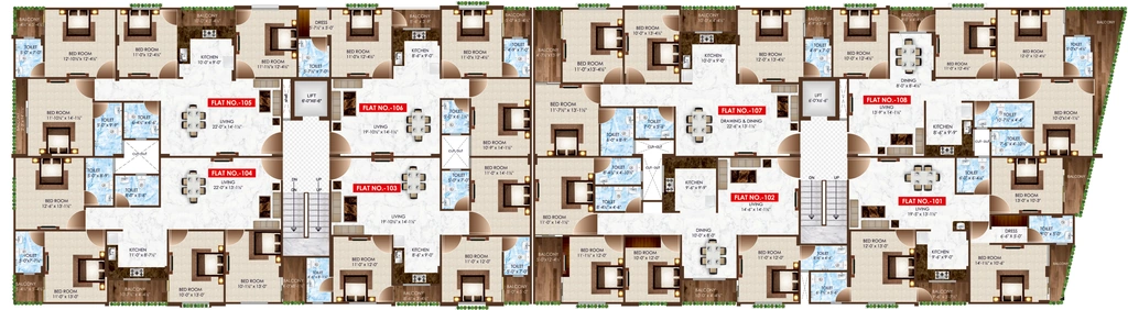 Floor Plan of Vinayak Royal Regaliya in Girdharipura, Jaipur - Image 415303