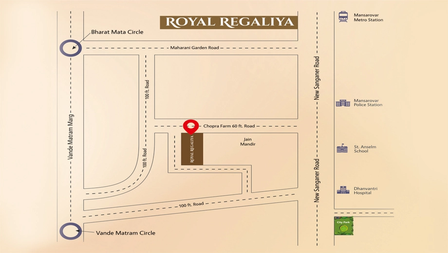 Location of Vinayak Royal Regaliya - Image 415302