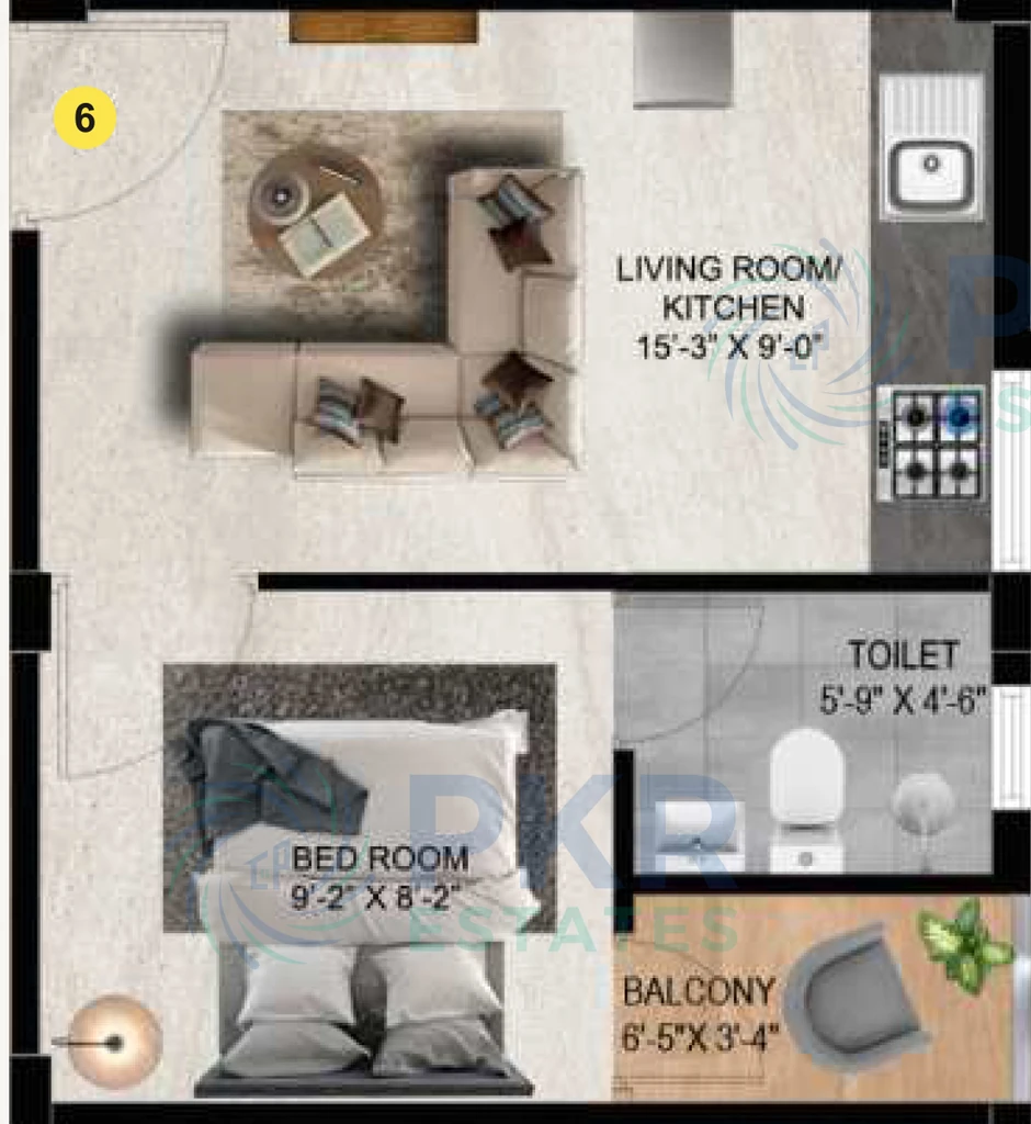 1 BHK Flat in PKR Gurudev in Guduvancheri, Chennai - Image 923433