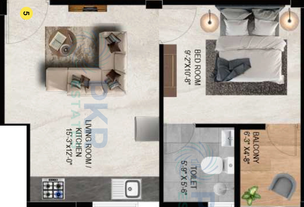 1 BHK Flat in PKR Gurudev in Guduvancheri, Chennai - Image 923435
