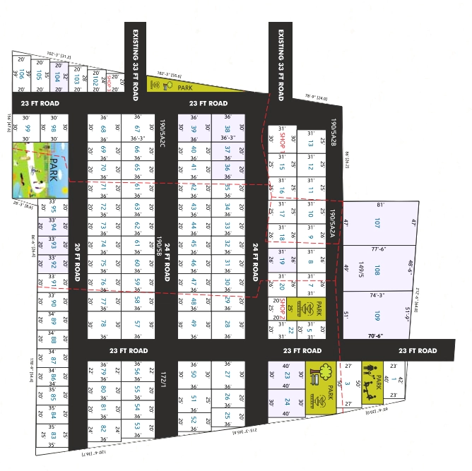 Master Plan of PKR Premavathy Nagar in Maraimalai Nagar, Chennai - Image 415321