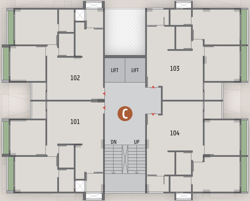 Floor Plan of Shashwat Satvik Sthapana 84 in New Ranip, Ahmedabad - Image 415332