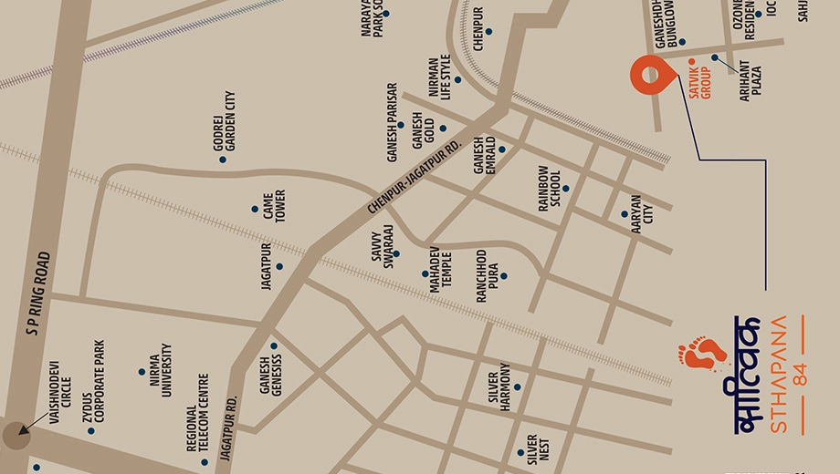 Location of Shashwat Satvik Sthapana 84 - Image 415330