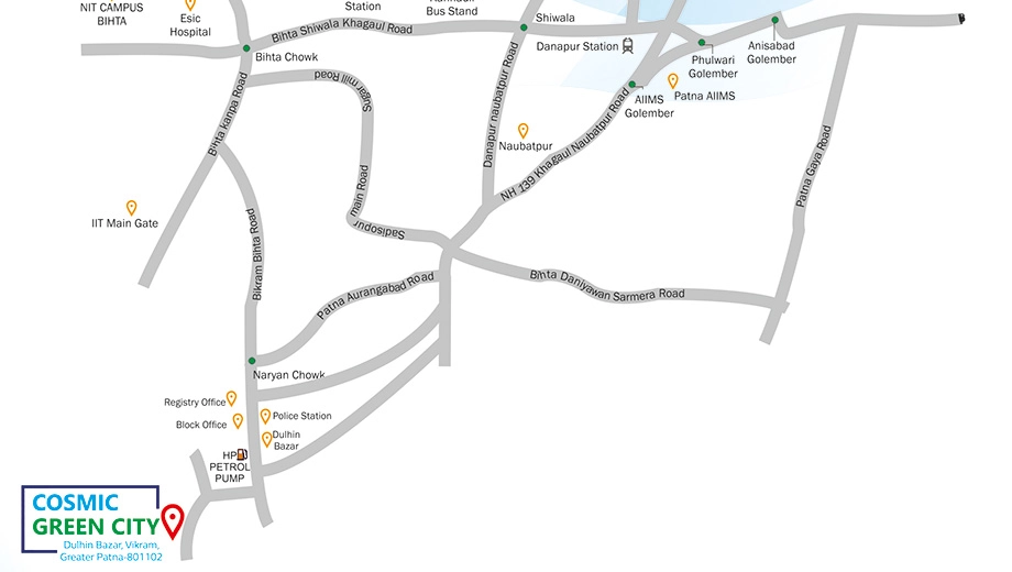 Location of Cosmic Green City - Image 415342
