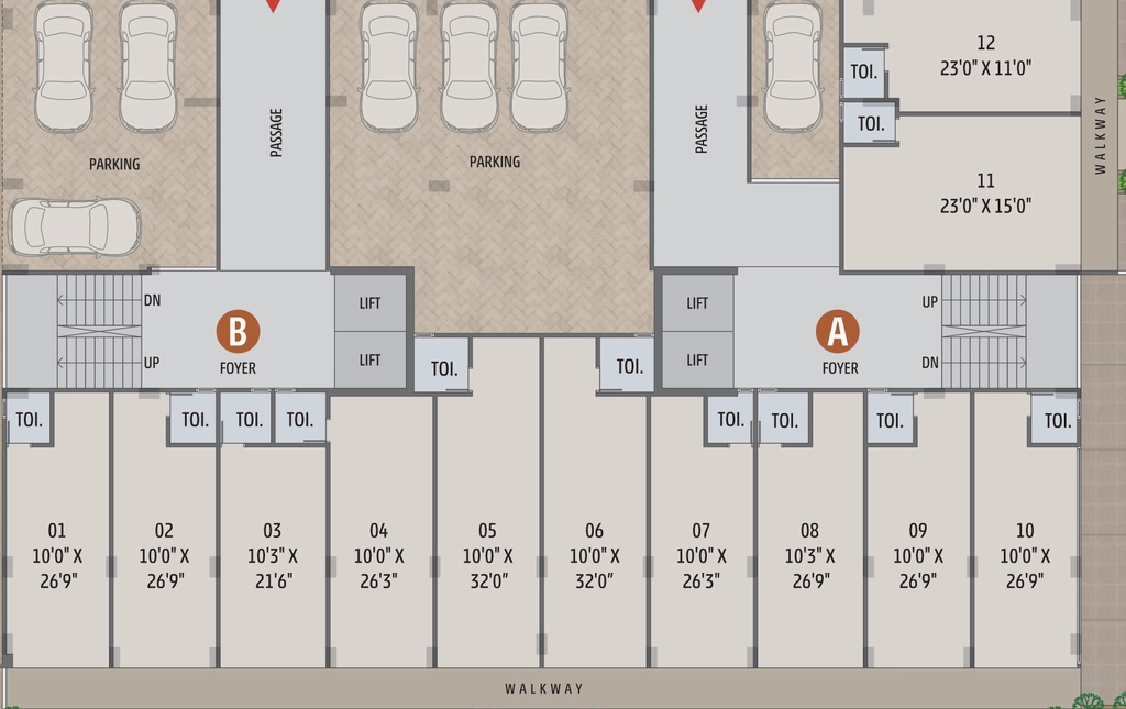 Floor Plan of Commercial Shashwat Satvik Sthapana 84 in New Ranip, Ahmedabad - Image 415339