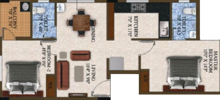2 BHK Flat in Naaghappa Orchid in Ullagaram, Chennai - Image 923454