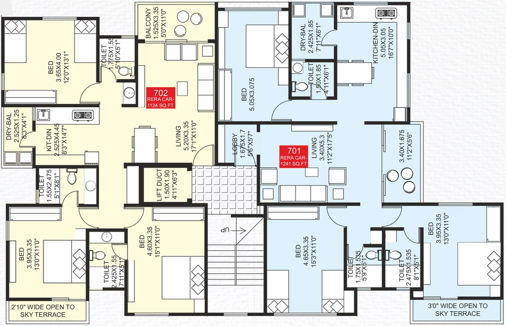 Floor Plan of Swojas Shreekrishna Niwas in Kothrud, Pune - Image 415353