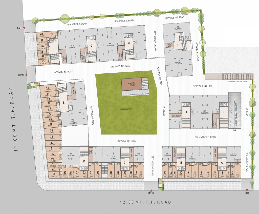 Master Plan of Commercial Shantanu Shiv Shaligram Serenity in New Ranip, Ahmedabad - Image 415371