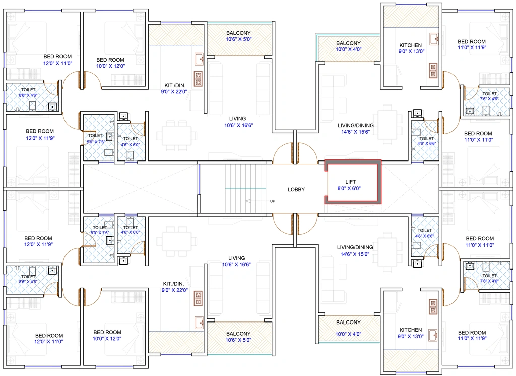 Floor Plan of Tatva Durva in Kothrud, Pune - Image 415386