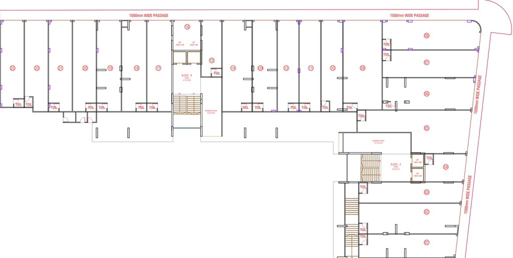 Floor Plan of Commercial Shanti Pushp Greens in Ognaj, Ahmedabad - Image 415404