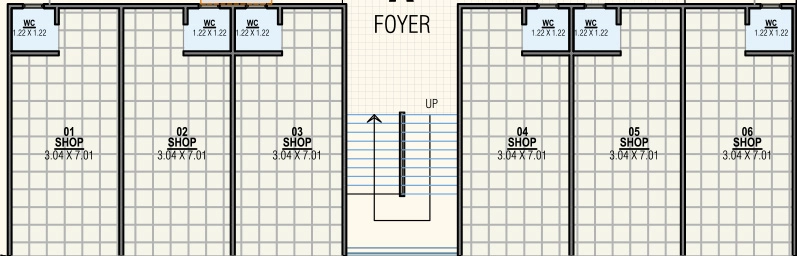 Floor Plan of Commercial Shivam Nanddeep Homes in Singarwa, Ahmedabad - Image 415420