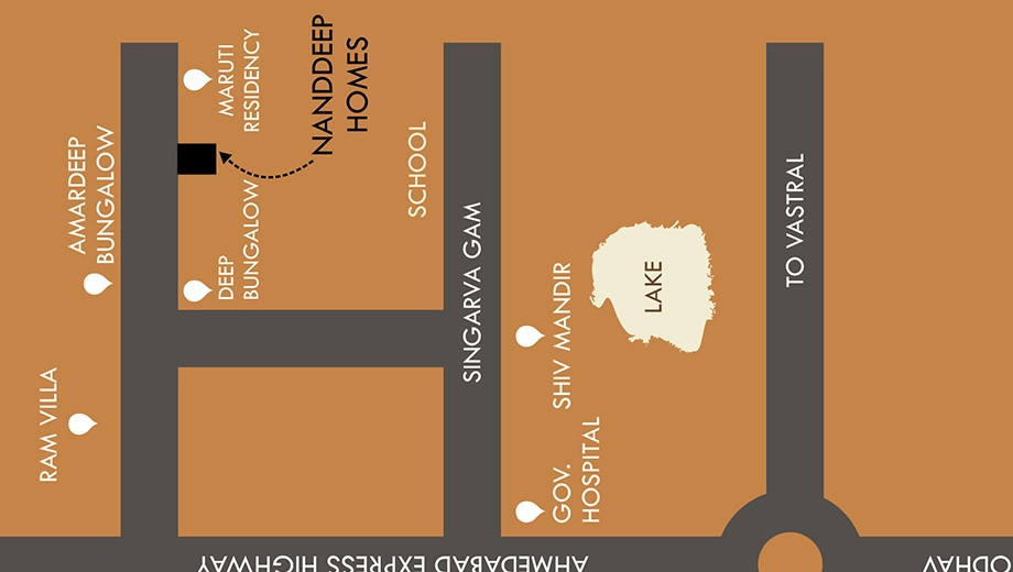 Location of Commercial Shivam Nanddeep Homes - Image 415418