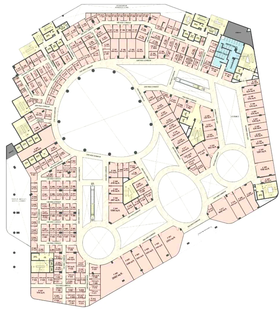 Floor Plan of Commercial Navraj The Marq in Sector 20A, Faridabad - Image 415488