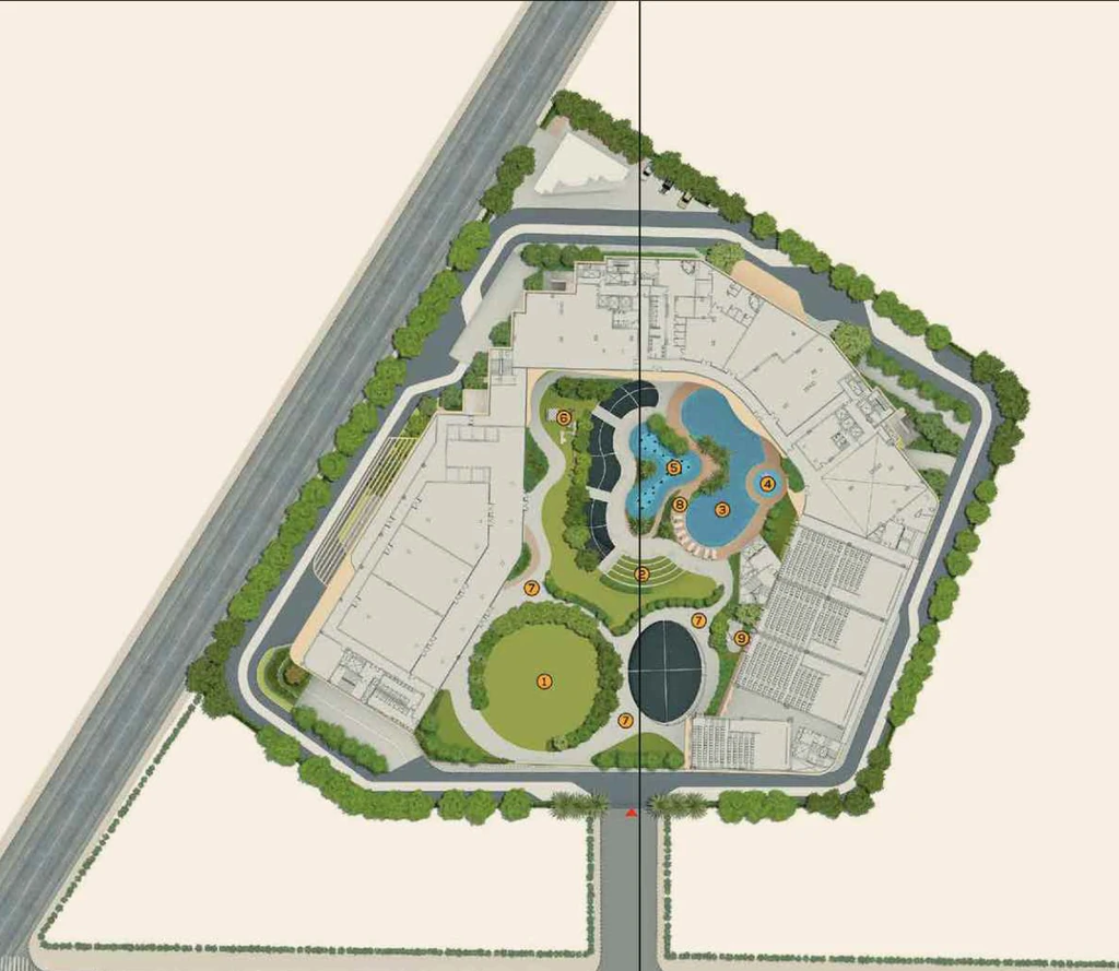 Master Plan of Commercial Navraj The Marq in Sector 20A, Faridabad - Image 415489