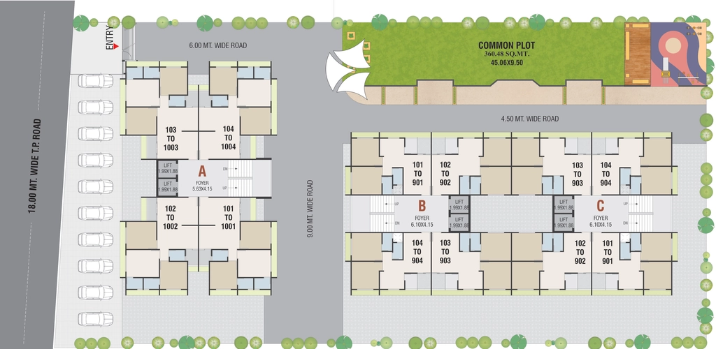 Master Plan of Commercial Shree Satyam Elegance in Singarwa, Ahmedabad - Image 415451