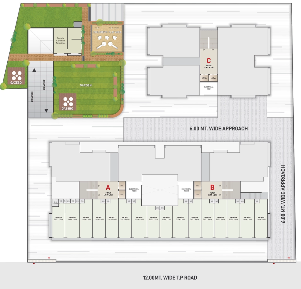 Master Plan of Shree Vallabh Vatrika Residency in Nana Chiloda, Ahmedabad - Image 415499