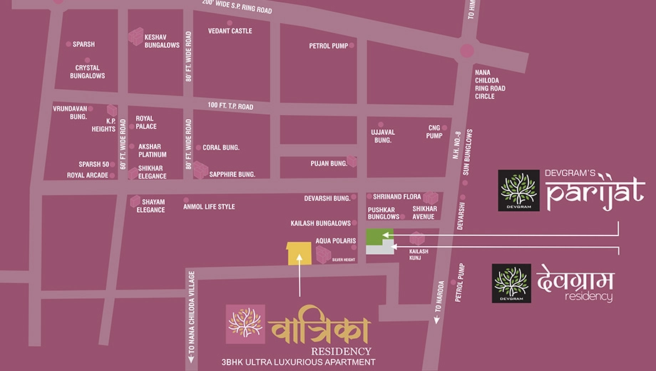 Location of Commercial Shree Vallabh Vatrika Residency - Image 415514