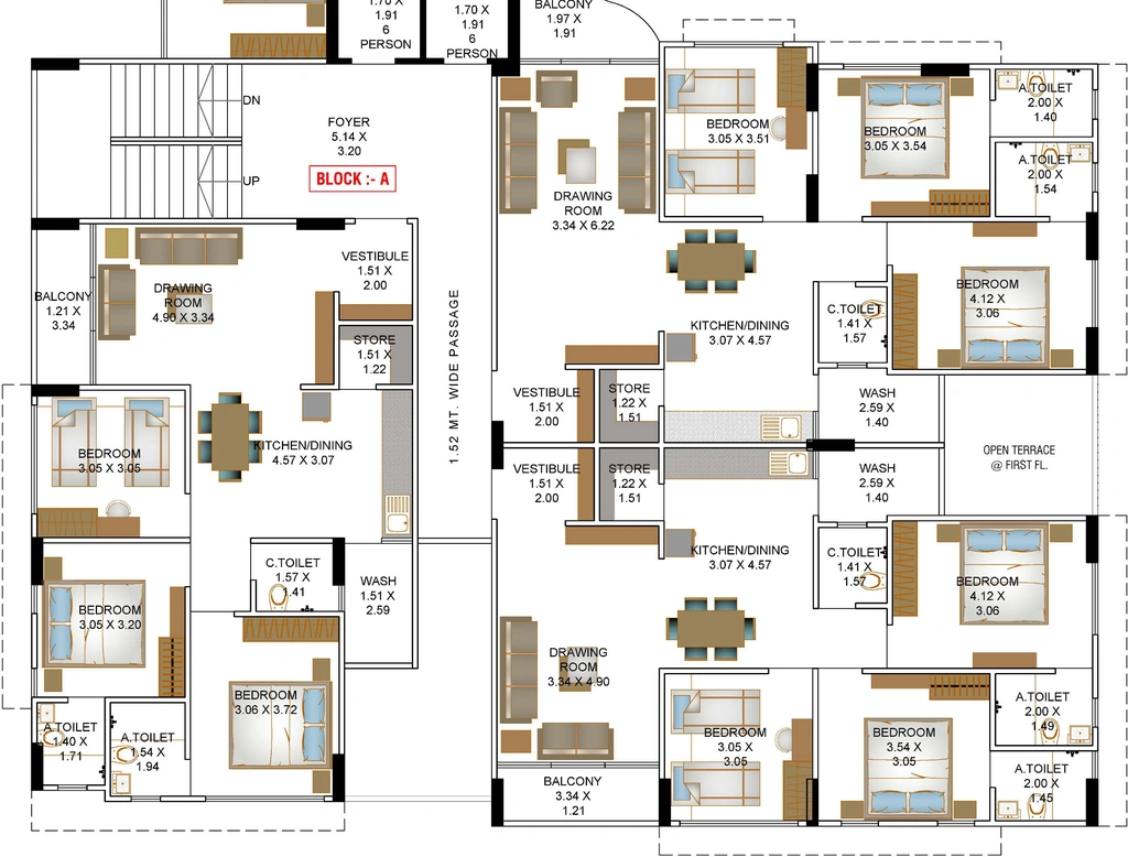 Floor Plan of Shreenathji Rudra Exotica in Maninagar, Ahmedabad - Image 415522
