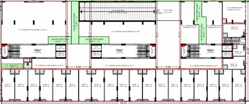 Floor Plan of Commercial Shreeyam Pelican Heights in Vatva, Ahmedabad - Image 415543
