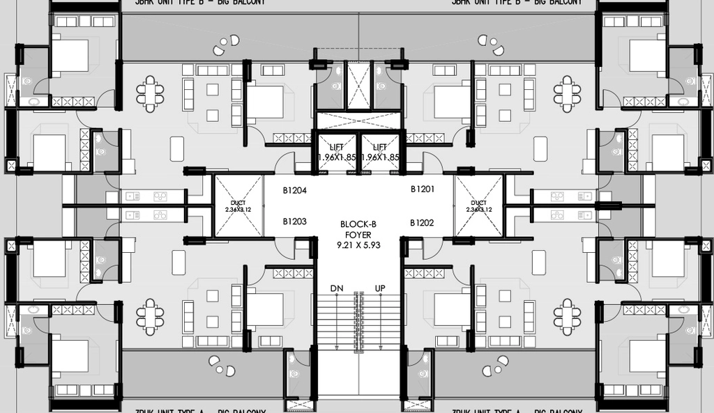 Floor Plan of Shrim Leela Bliss in Sola, Ahmedabad - Image 415557