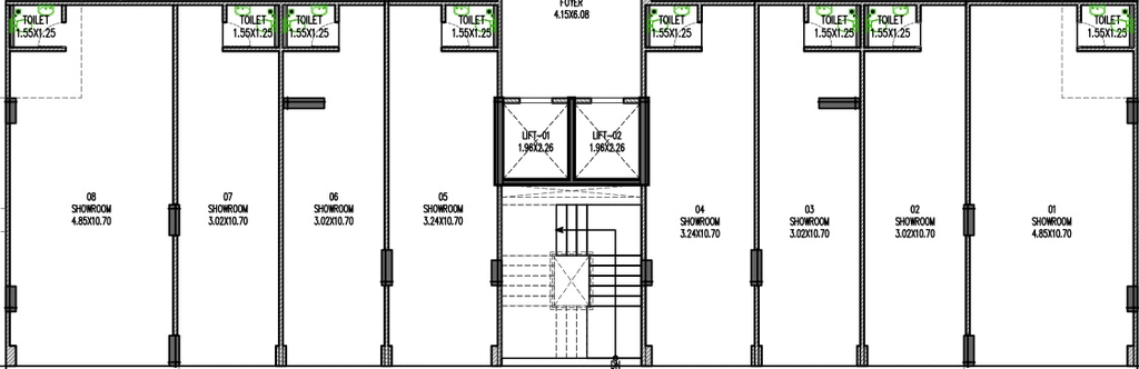 Floor Plan of Commercial Shrim Leela Bliss in Sola, Ahmedabad - Image 415562