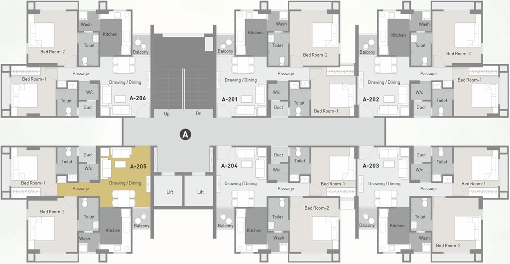 Floor Plan of Myco Akeelah in Sarkhej, Ahmedabad - Image 415602