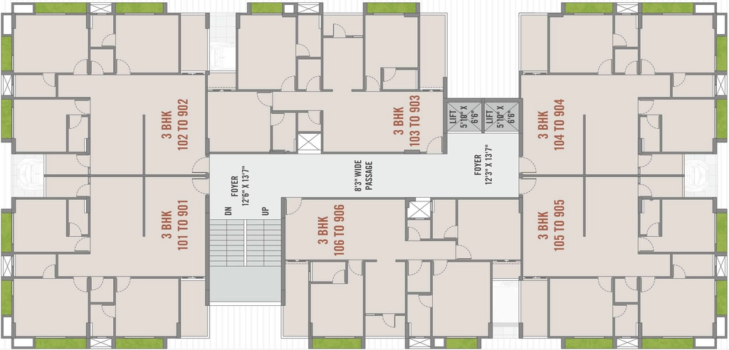 Floor Plan of Myco Akira 60 in Sarkhej, Ahmedabad - Image 415632