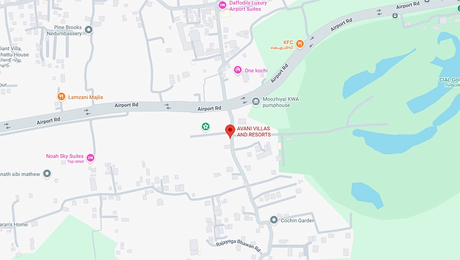 Location of Avani Villas & Resorts in Nedumbassery, Kochi - Image 415663