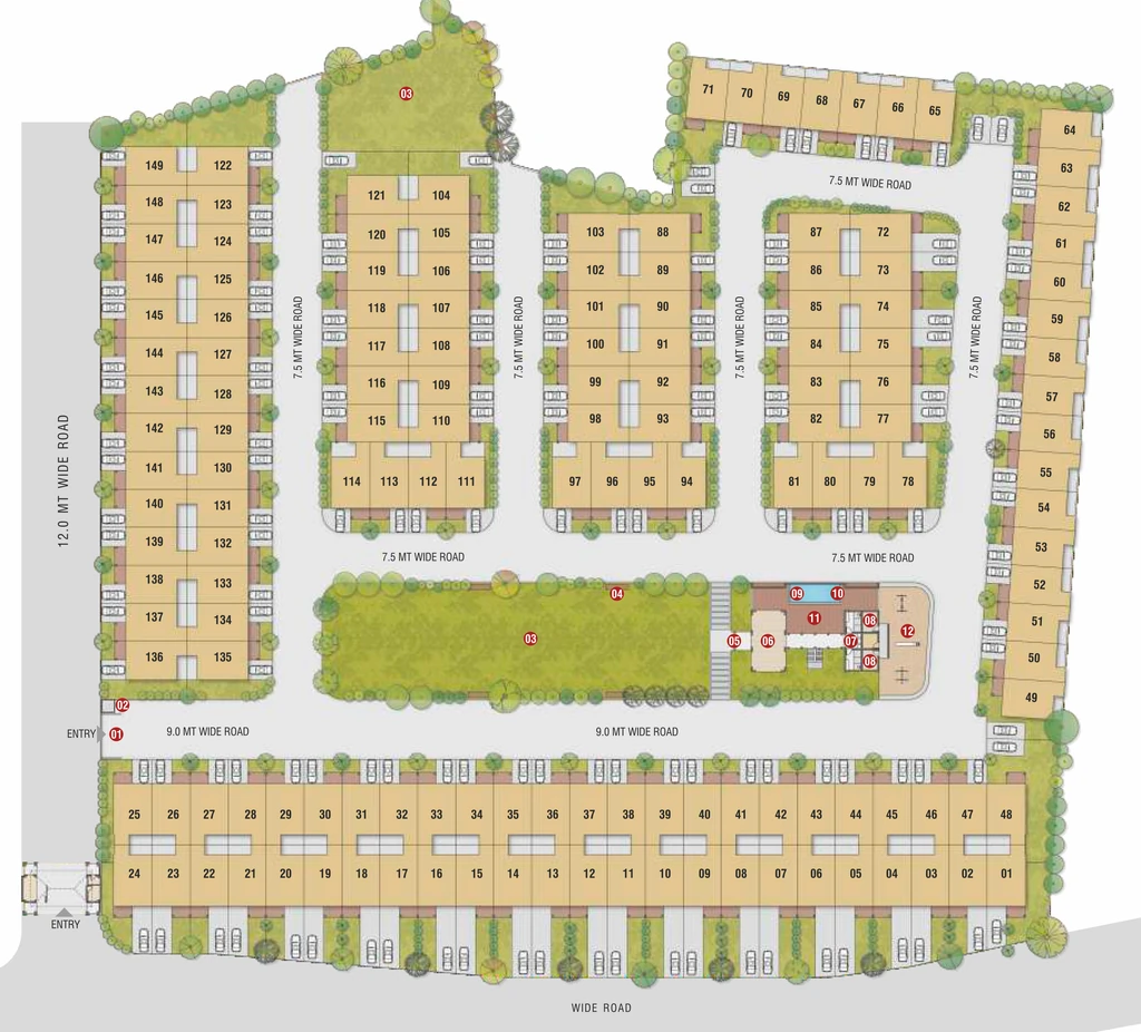 Master Plan of Rameshwar City Honour in Kasindra, Ahmedabad - Image 415697
