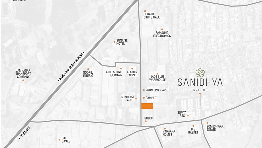 Location of Sahjanand Sanidhya Greens - Image 415721