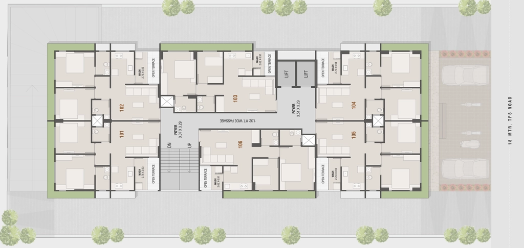 Master Plan of Sahjanand Sanidhya Greens in GIDC Naroda, Ahmedabad - Image 415722