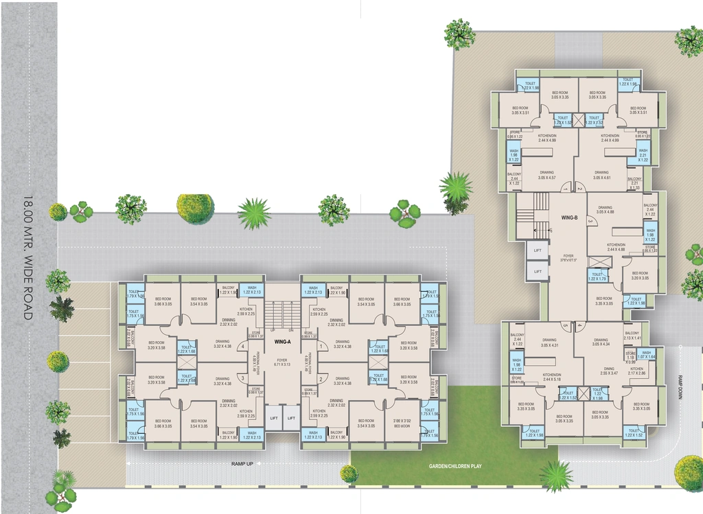 Master Plan of Shree Viihaan Elegance in Chandkheda, Ahmedabad - Image 415747