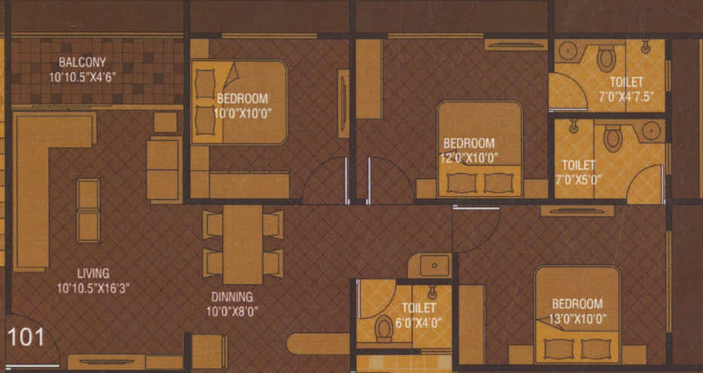 3 BHK Flat in Shyam Vihar in Nikol, Ahmedabad - Image 923579