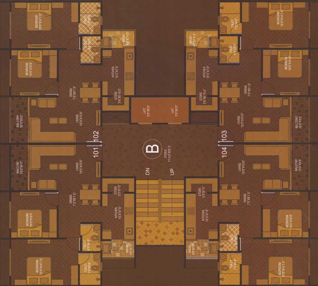 Floor Plan of Shyam Vihar in Nikol, Ahmedabad - Image 415756