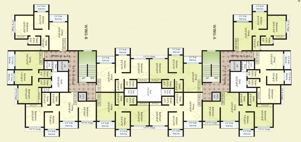 Floor Plan of Shree Kurlai Complex in Saphale East, Palghar - Image 415773