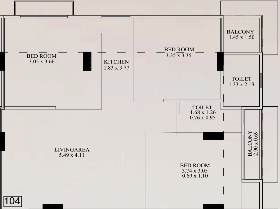 3 BHK Flat in Deep Heights in Ajmer Road, Jaipur - Image 923590